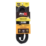 ProX 10 foot DMX cable with 3-pin XLR connectors, close-up detail view