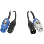 ProX 6 ft DMX cable with PowerCON and XLR connectors, secondary angle view