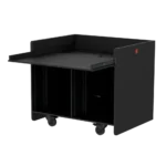 ProX Double Wood Regie 12U+12U professional rack case with dual 12-unit compartments and wood construction
