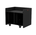 ProX Double Wood Regie 12U+12U professional rack case showing side profile and construction