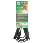 ProX 10 ft dual-channel patch cable with RCA male and XLR male connectors, professional audio connectivity
