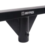 ProX dual laser DJ lighting bracket mounted on speaker stand pipe installation setup