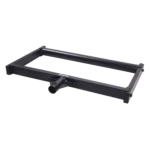 ProX dual laser DJ lighting mount bracket secured to 2 inch speaker stand pipe with adjustment mechanisms