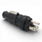 ProX Edison NEMA 5-15P male to True1 female locking power adapter connector detail