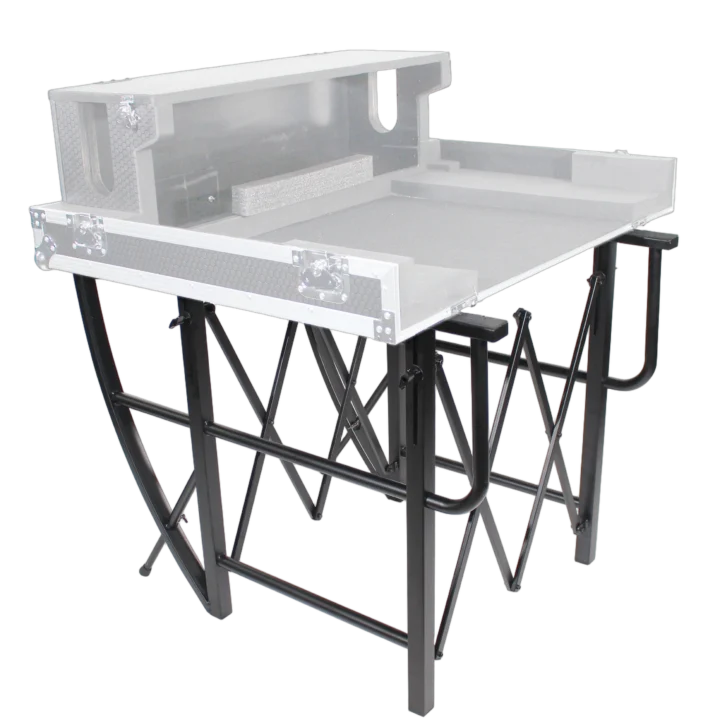 ProX EZ-Tilt rolling stand with tilting console platform, front angle view showing handle and wheels