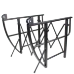 ProX EZ-Tilt rolling stand dimensional diagram showing height, width, and depth measurements for console tipper setup
