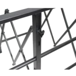 ProX EZ-Tilt rolling stand dimensional diagram showing height, width, and depth measurements for audio console tipper