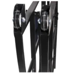 ProX EZ-Tilt rolling stand dimensional diagram showing height, width, and depth measurements for console tipper