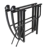 ProX EZ-Tilt rolling stand with tilting mechanism for audio console, side profile showing angle adjustment