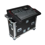 ProX flip-ready hydraulic lift case for Behringer BX32 mixer console with retractable handle