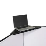 ProX four panel DJ facade dimensional diagram showing width depth and height measurements specifications