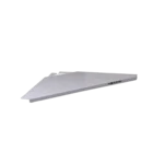 ProX four panel white DJ facade rear panel showing frame structure and corner shelf mounting points