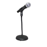 ProX gooseneck desktop microphone stand with 6-inch round weighted base and flexible neck