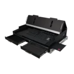 ProX flight case for GrandMA3 onPC Command Wing and Fader Wing, side profile view showing protective construction