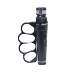 ProX GRIPMATE hand-gripped slotted microphone knuckle holder in black, side profile showing grip design