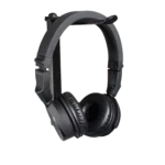 ProX headphone pole stand with 12 inch shaft and rotating hook, side profile view