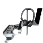 ProX headphone pole stand 12 inch shaft rotating hook dimensional diagram measurements