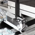 ProX headphone pole stand rotating hook mechanism close-up detail showing adjustment capability