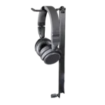 ProX headphone pole stand with 12 inch shaft and rotating hook for equipment cases