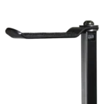 ProX headphone pole stand with 12-inch shaft and rotating hook mechanism side angle