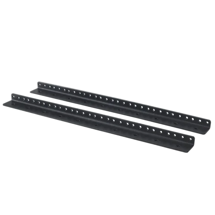 ProX PX-T-RR10 heavy duty steel rack rail kit 10U space front view