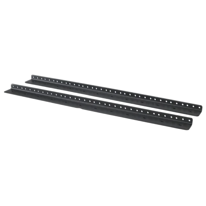 ProX PX-T-RR12 heavy duty steel rack rail kit 12U space front view