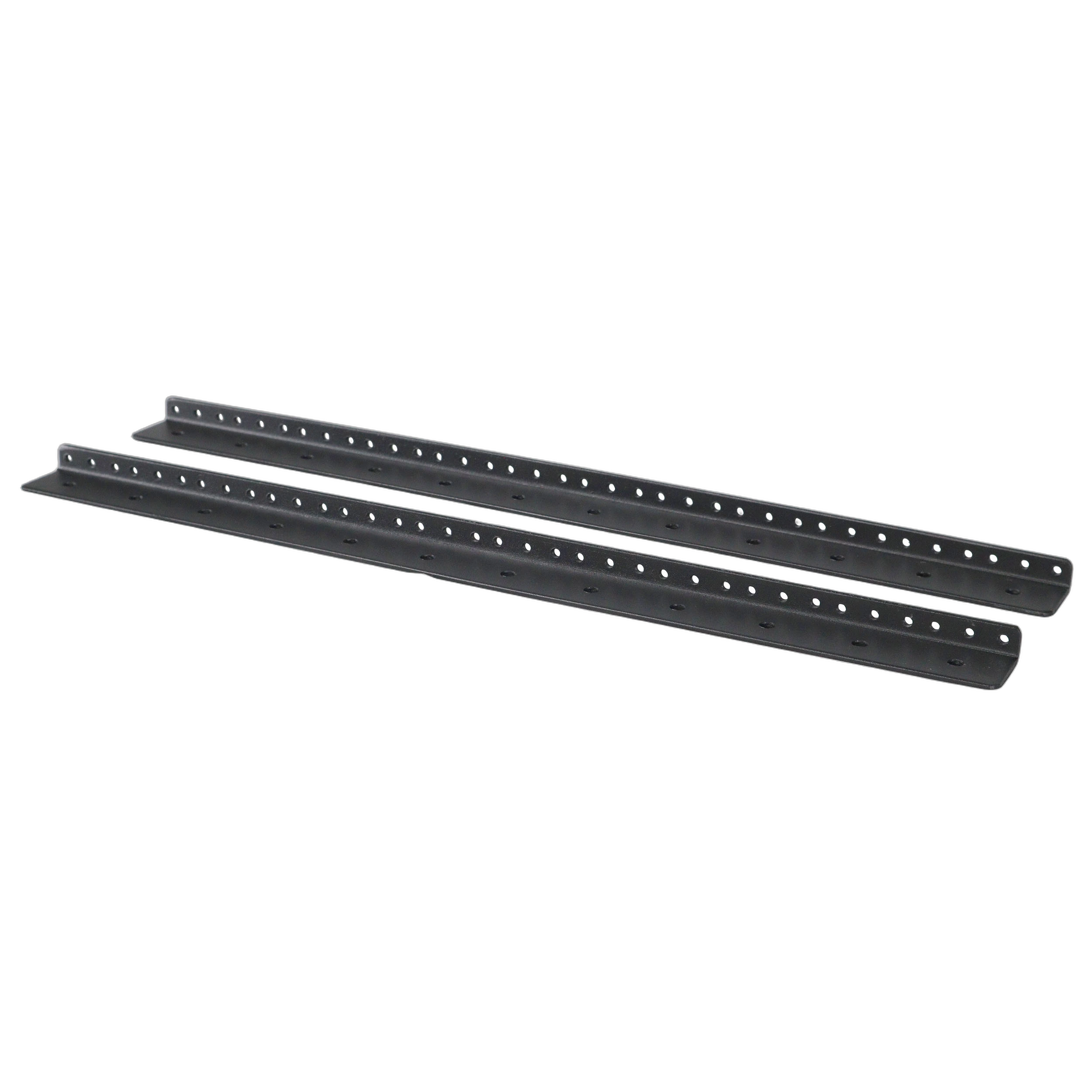 ProX Heavy Duty Steel Rack Rail Kit 12U ProX PX-T-RR12 heavy duty steel rack rail kit 12U space front view