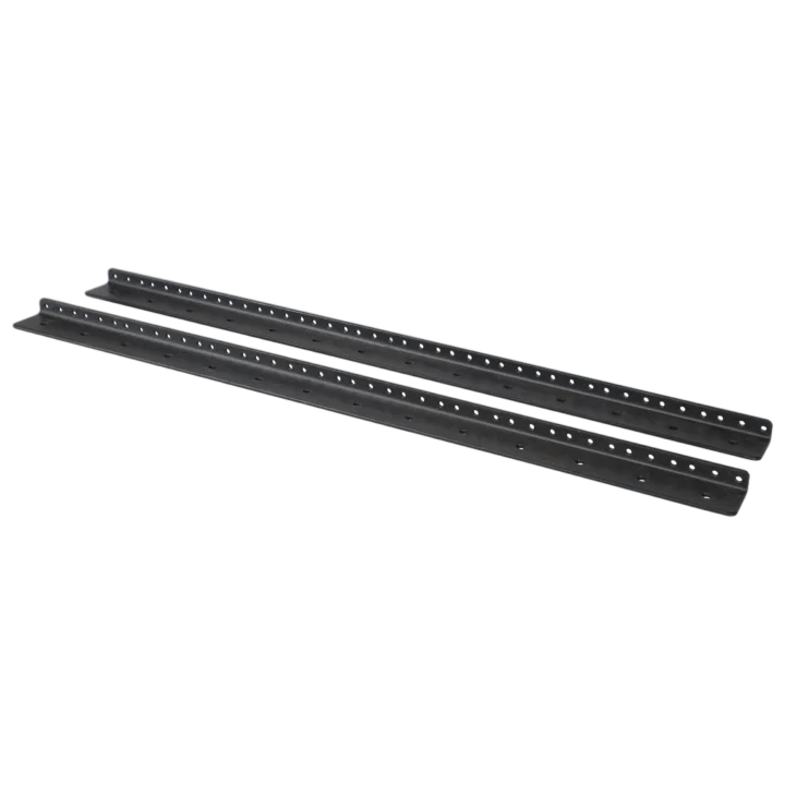 ProX PX-T-RR14 heavy duty steel rack rail kit 14U space front view