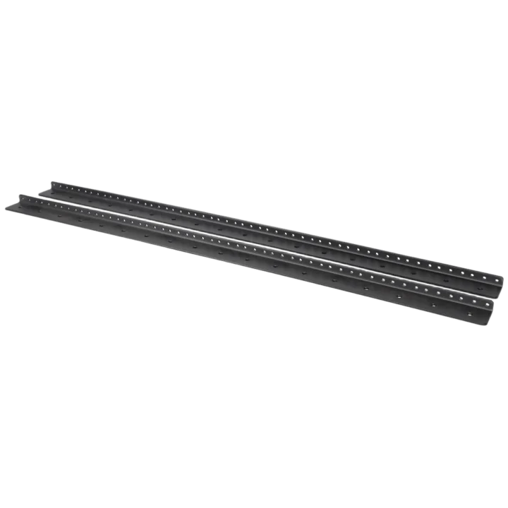 ProX PX-T-RR18 heavy duty steel rack rail kit 18U space front view