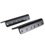 ProX heavy duty steel rack rail kit 2U size space front view with mounting hardware
