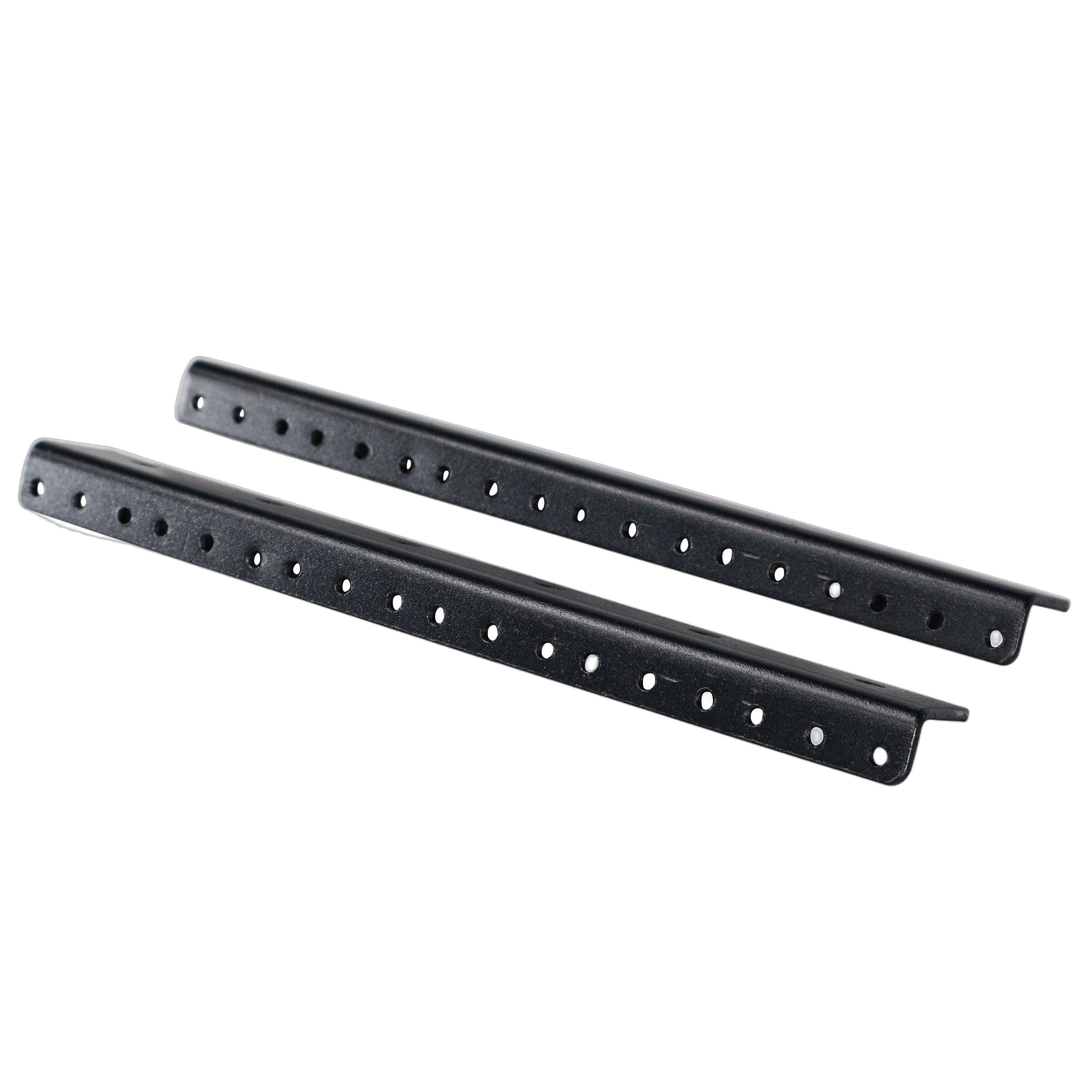 ProX Heavy Duty Steel Rack Rail Kit 6U ProX heavy duty steel rack rail kit 6U space front view with mounting hardware