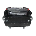 ProX hydraulic lift case for Behringer BX32 compact mixer console with flip-ready design