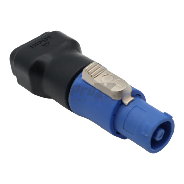 ProX IEC C14 Female to PowerCON Female locking power adapter connector front view