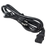 ProX 6 ft IEC to Edison power cord with 14AWG SJOOW jacket and connector detail
