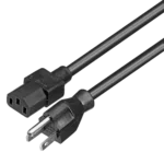 ProX 10 foot IEC-to-Edison power cord with 14AWG SJOOW cable construction