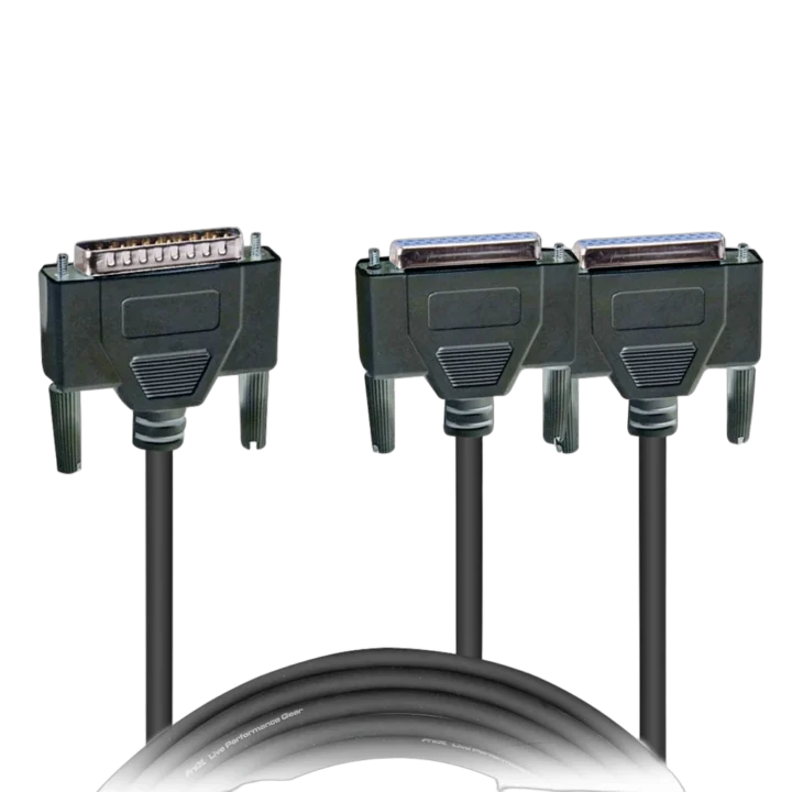 ProX ILDA Y-Cable with dual connector ports and professional-grade construction