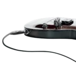 ProX 25 foot instrument cable with 1/4 inch TS connectors showing cable construction and connector detail