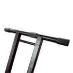 ProX X-style keyboard stand double unit dimensional diagram with measurements and specifications