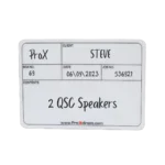 ProX large multipurpose labels 12 pack for flight cases and equipment storage