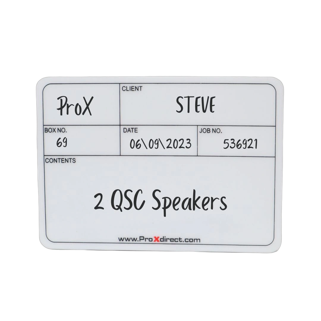 ProX Large Multipurpose Labels 12 Pack Flight Cases ProX large multipurpose labels 12 pack for flight cases and equipment storage