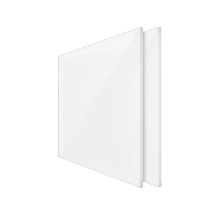 ProX LUMO Stage acrylic replacement side panels 24 inch set of two clear panels front view