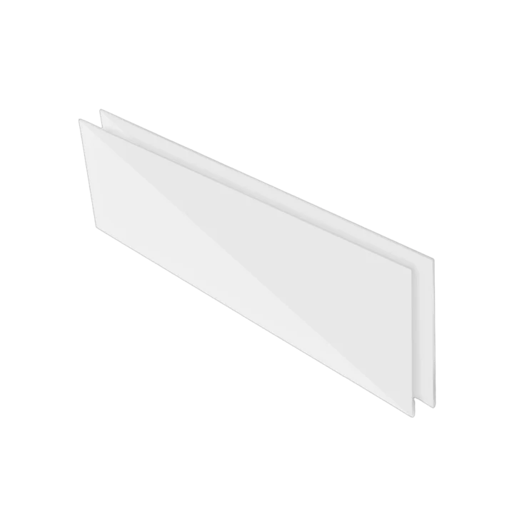 ProX LUMO Stage acrylic replacement side panels 8 inch set of 2 front view