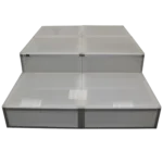 ProX Lumo Stage 2x2x8 inch acrylic platform cube light box section dimensional specifications diagram