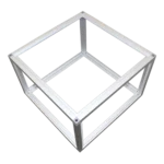 ProX Lumo Stage 2x2x16 inch acrylic platform cube light box section dimensional specifications diagram