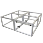ProX Lumo Stage 2x2x24 inch acrylic platform cube light box section dimensional specifications diagram