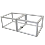 ProX Lumo Stage 2x2x24 inch acrylic platform cube light box section dimensional specifications diagram