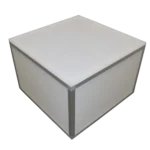 ProX Lumo Stage 2x2x16 inch acrylic platform cube with dimensional measurements and specifications