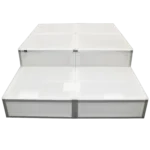 ProX Lumo Stage 2x2x16 inch acrylic platform cube light box section dimensional specifications diagram