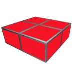 ProX Lumo Stage acrylic platform cube with integrated LED lighting and translucent panels