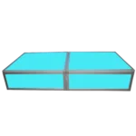 ProX Lumo Stage acrylic platform cube with integrated LED lighting shown from side angle